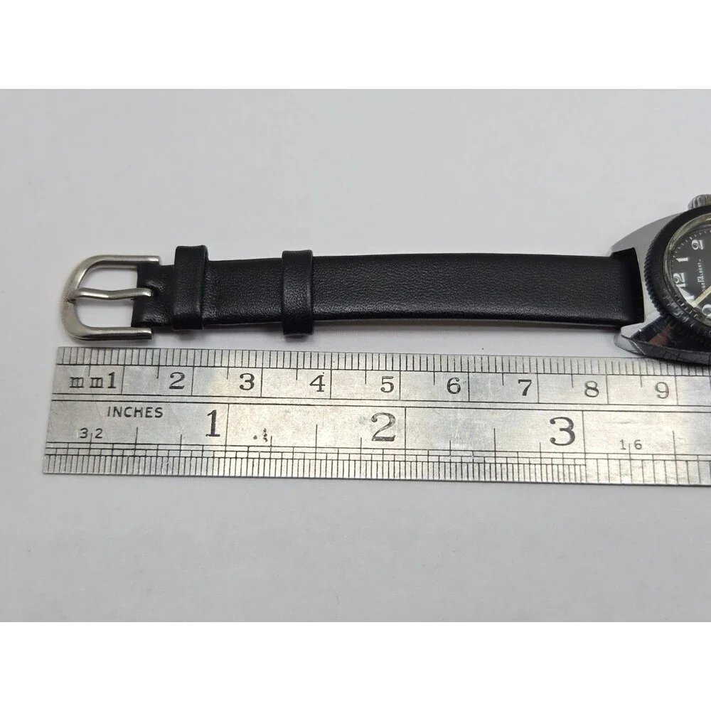 Vintage Roger Albert Womens Sports Manual Wind Watch 23mm Leather Works